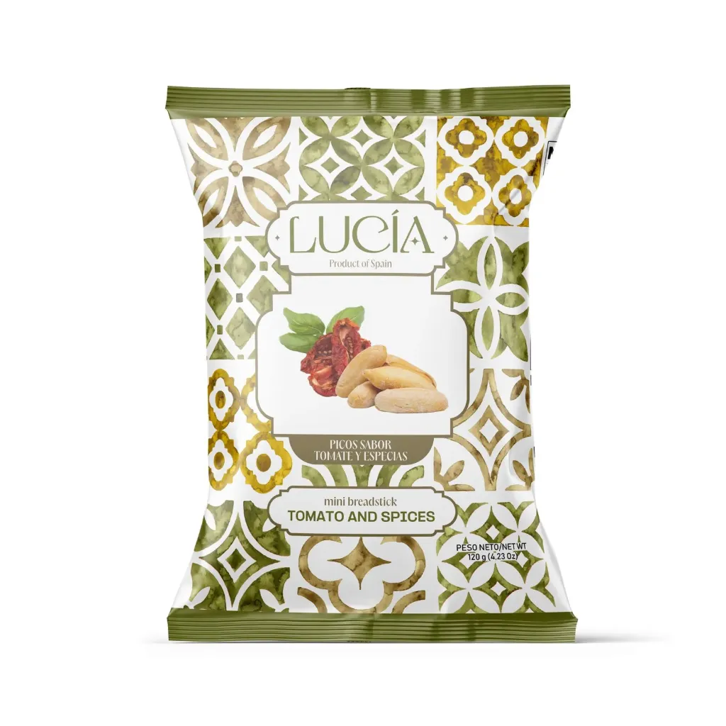 WEB · PICOS GOURMET SABOR TOMATE SECO Y ESPECIAS (120 g · Caja 14 uds.)